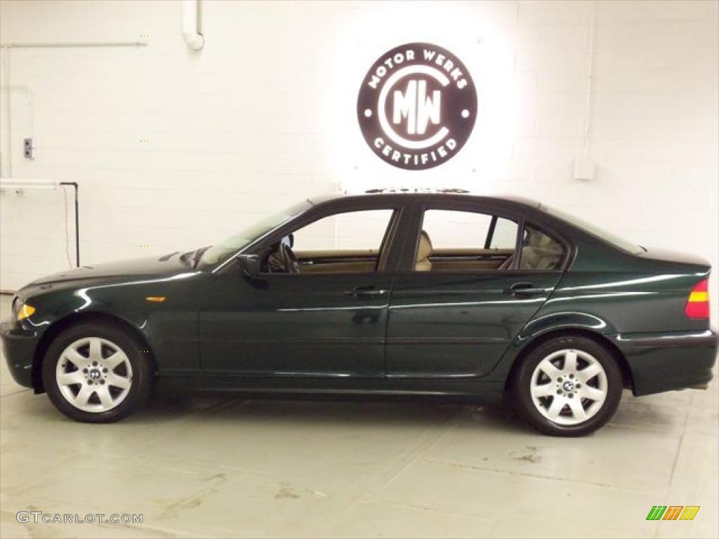 2003 3 Series 325i Sedan - Oxford Green Metallic / Beige photo #5