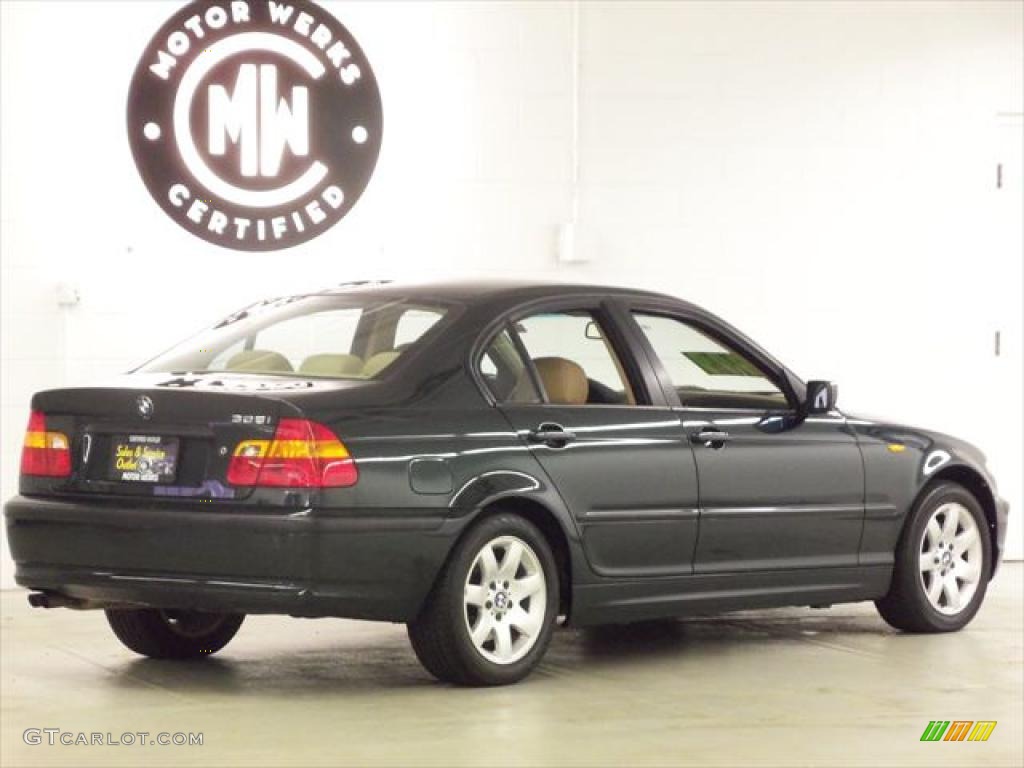 2003 3 Series 325i Sedan - Oxford Green Metallic / Beige photo #8