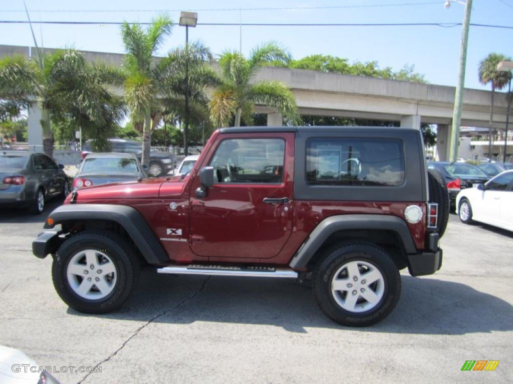 Red Rock Crystal Pearl 2008 Jeep Wrangler X 4x4 Exterior Photo #49886417