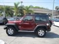 Red Rock Crystal Pearl 2008 Jeep Wrangler X 4x4 Exterior