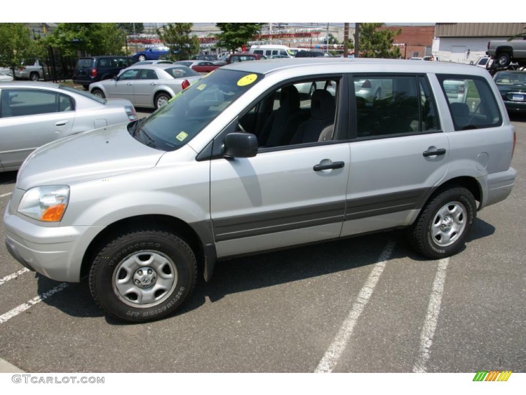 2003 Pilot LX 4WD - Starlight Silver Metallic / Gray photo #1