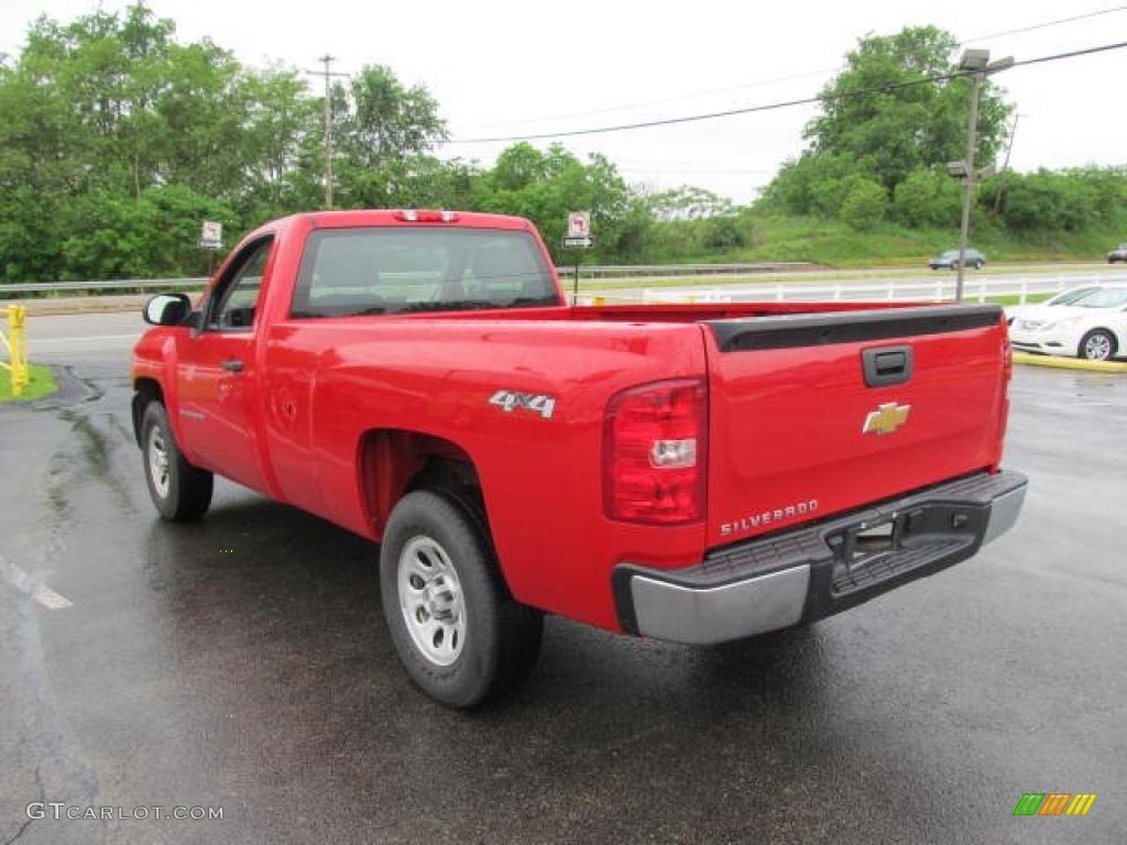 2009 Silverado 1500 Regular Cab 4x4 - Victory Red / Dark Titanium photo #8