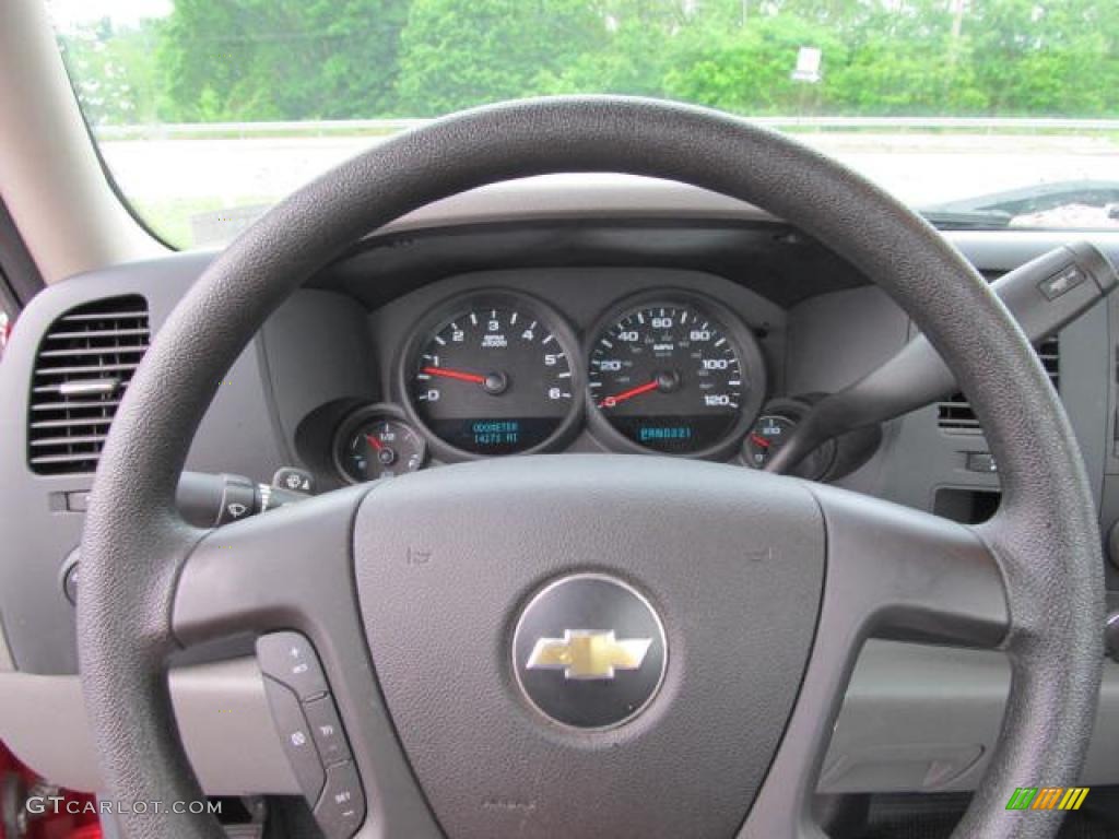 2009 Chevrolet Silverado 1500 Regular Cab 4x4 Dark Titanium Steering Wheel Photo #49887308