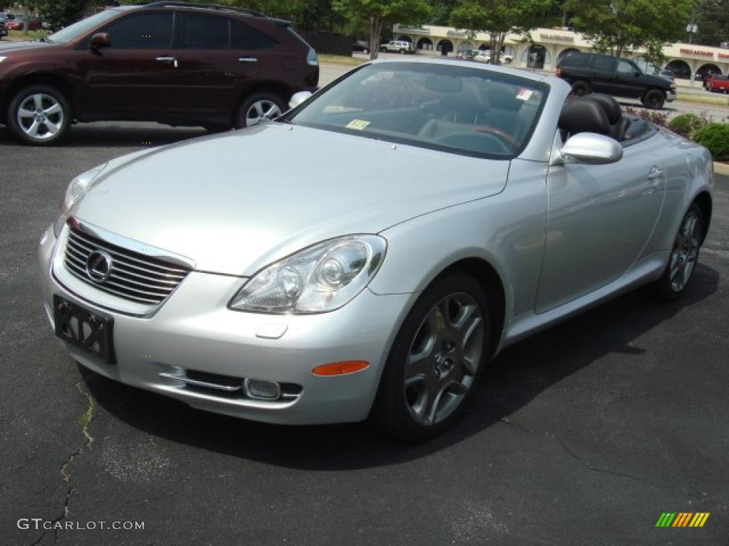 2008 SC 430 Convertible - Mercury Metallic / Black photo #7