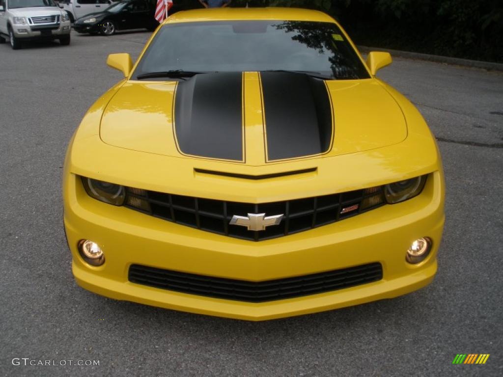 Rally Yellow 2010 Chevrolet Camaro SS/RS Coupe Exterior Photo #49889246