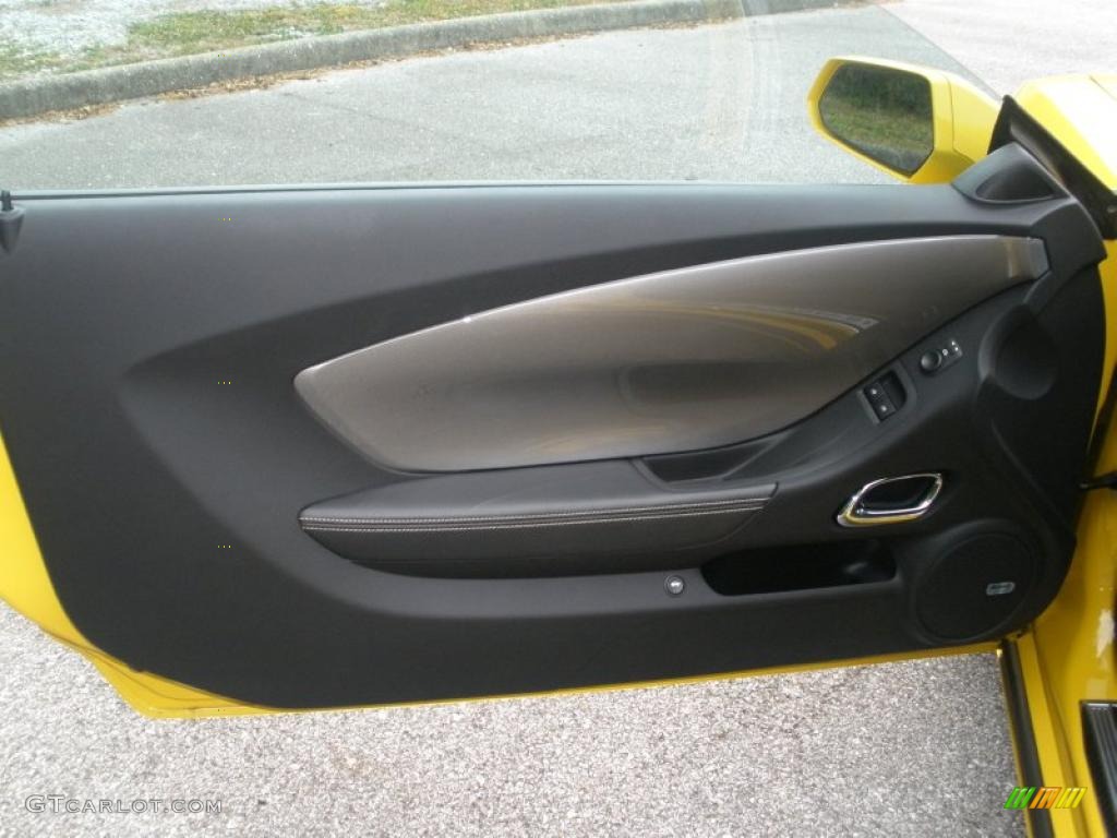 2010 Chevrolet Camaro SS/RS Coupe Black Door Panel Photo #49889339