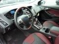  2012 Focus SEL 5-Door Tuscany Red Leather Interior