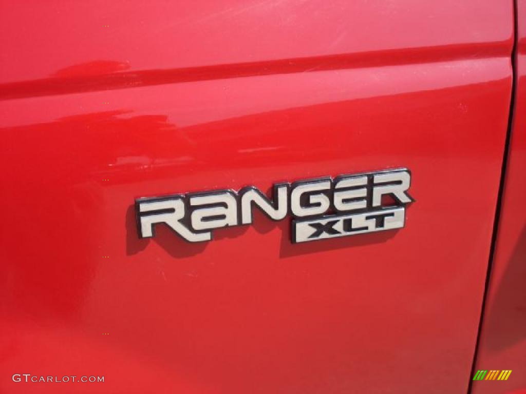2000 Ranger XLT Regular Cab - Bright Red / Medium Graphite photo #25