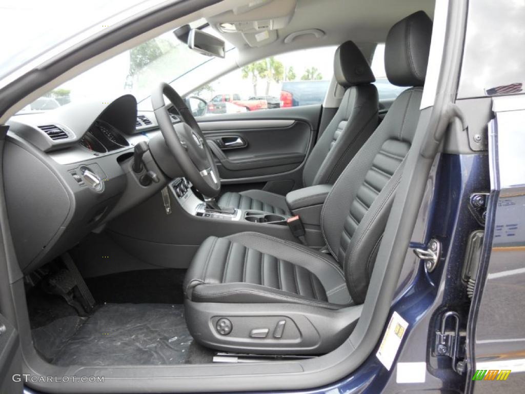 Black Interior 2012 Volkswagen CC Sport Photo #49891532