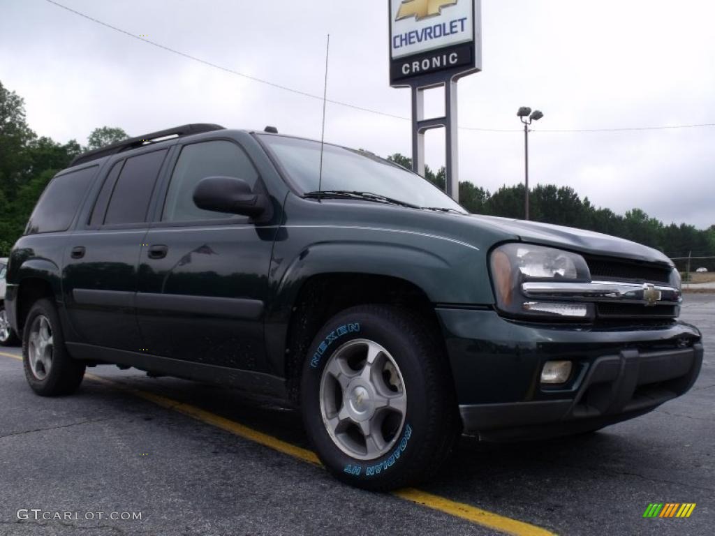 2005 TrailBlazer EXT LS - Emerald Jewel Green Metallic / Light Gray photo #1