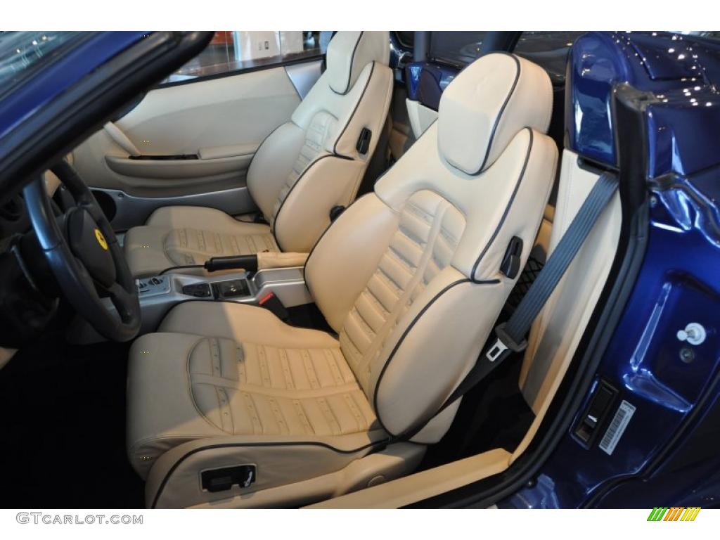 Beige Interior 2003 Ferrari 360 Spider F1 Photo #49891619