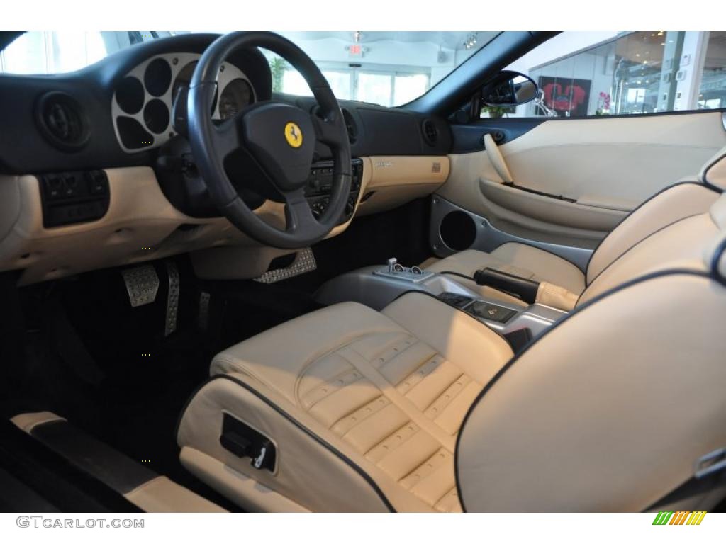 Beige Interior 2003 Ferrari 360 Spider F1 Photo #49891646