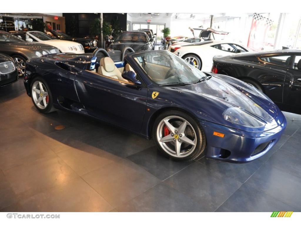 Tour de France Blue 2003 Ferrari 360 Spider F1 Exterior Photo #49891712