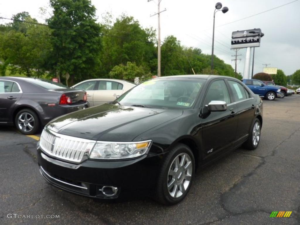 2008 MKZ Sedan - Black / Dark Charcoal photo #1