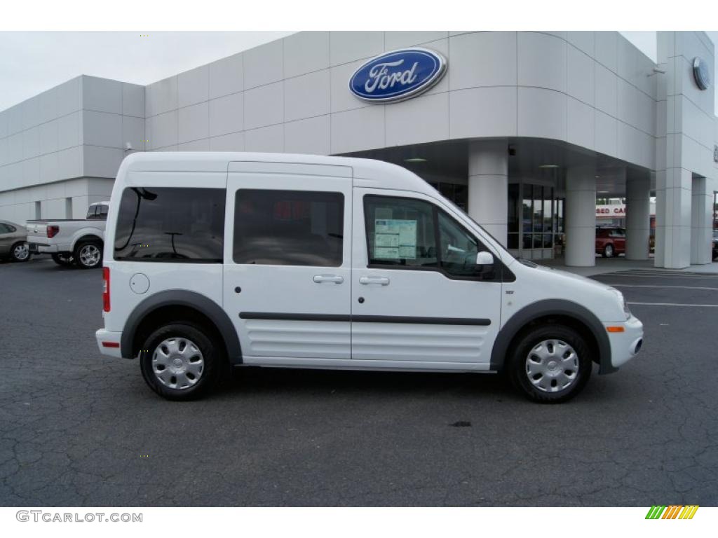 Frozen White 2011 Ford Transit Connect XLT Premium Passenger Wagon Exterior Photo #49892753