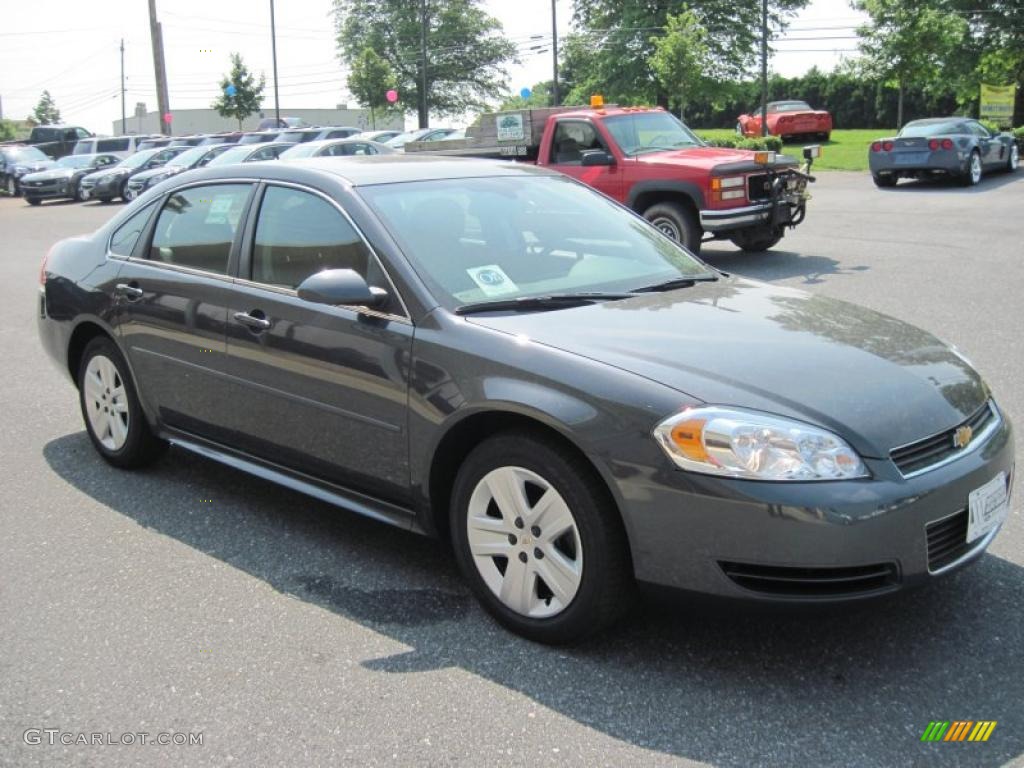 2011 Impala LS - Cyber Gray Metallic / Ebony photo #3