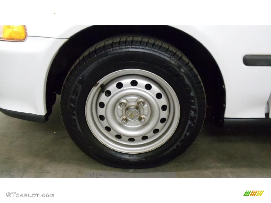 1995 Civic DX Sedan - Frost White / Beige photo #25