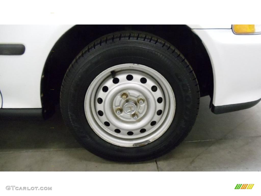 1995 Civic DX Sedan - Frost White / Beige photo #28