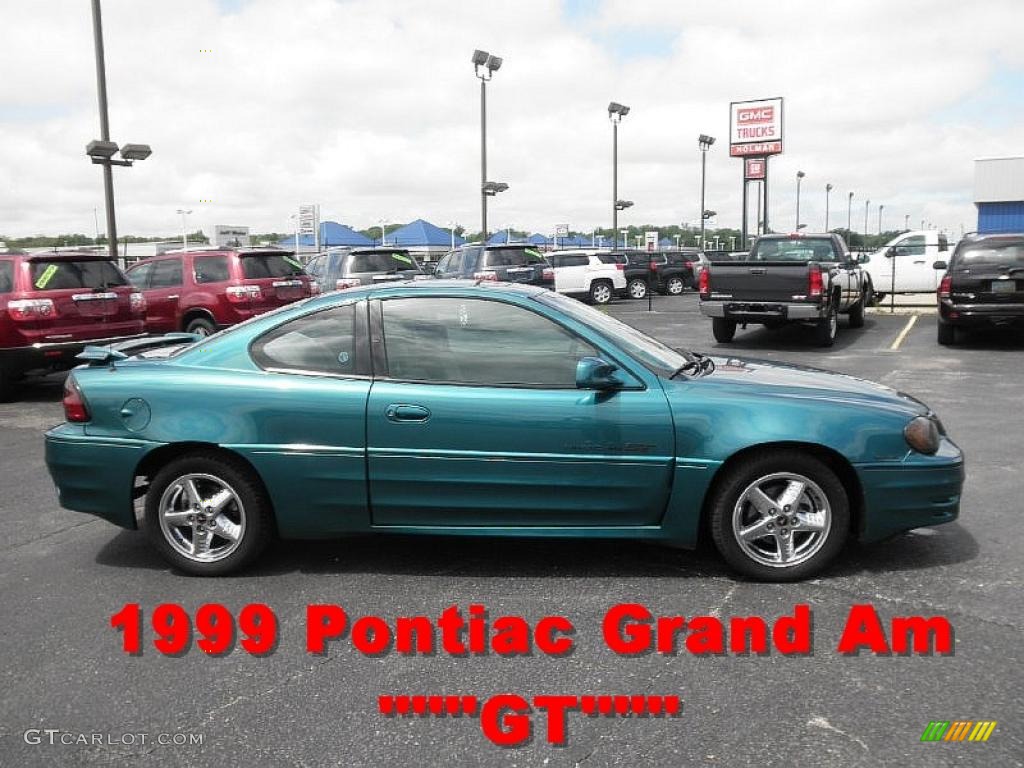 1999 Medium Green Blue Metallic Pontiac Grand Am Gt Coupe