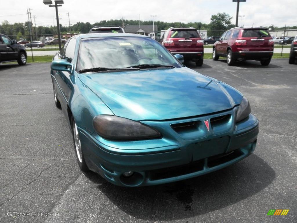 1999 Grand Am GT Coupe - Medium Green Blue Metallic / Dark Pewter photo #2