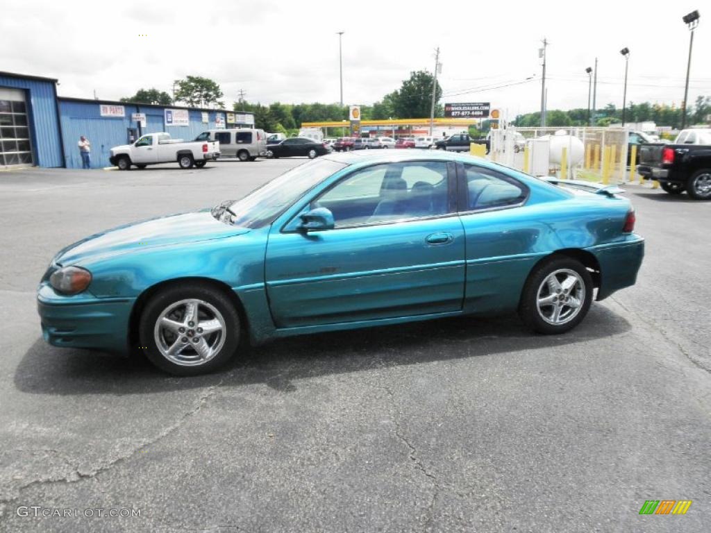 1999 Grand Am GT Coupe - Medium Green Blue Metallic / Dark Pewter photo #4