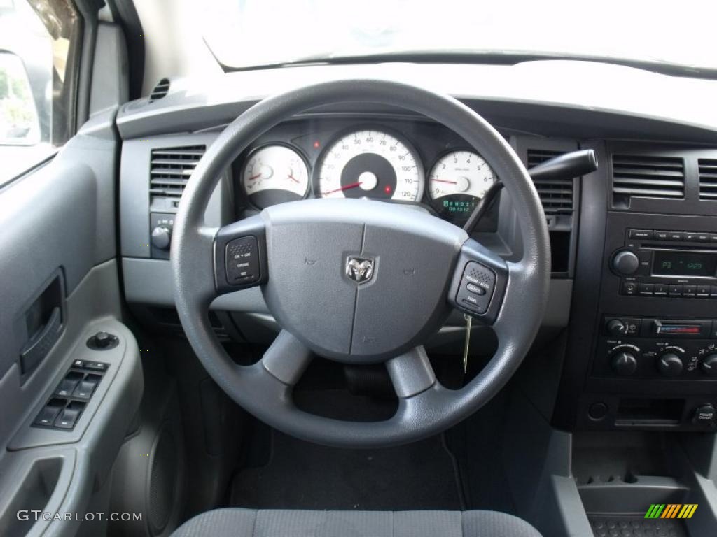 2006 Dodge Durango SXT Dark Slate Gray/Light Slate Gray Steering Wheel Photo #49896065
