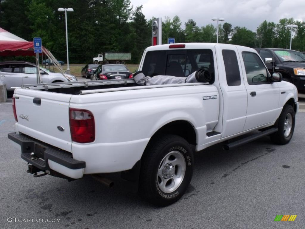 2001 Ranger Edge SuperCab 4x4 - Oxford White / Medium Prairie Tan photo #5