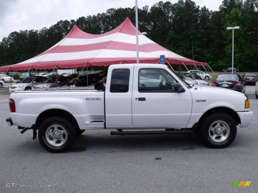 2001 Ranger Edge SuperCab 4x4 - Oxford White / Medium Prairie Tan photo #6