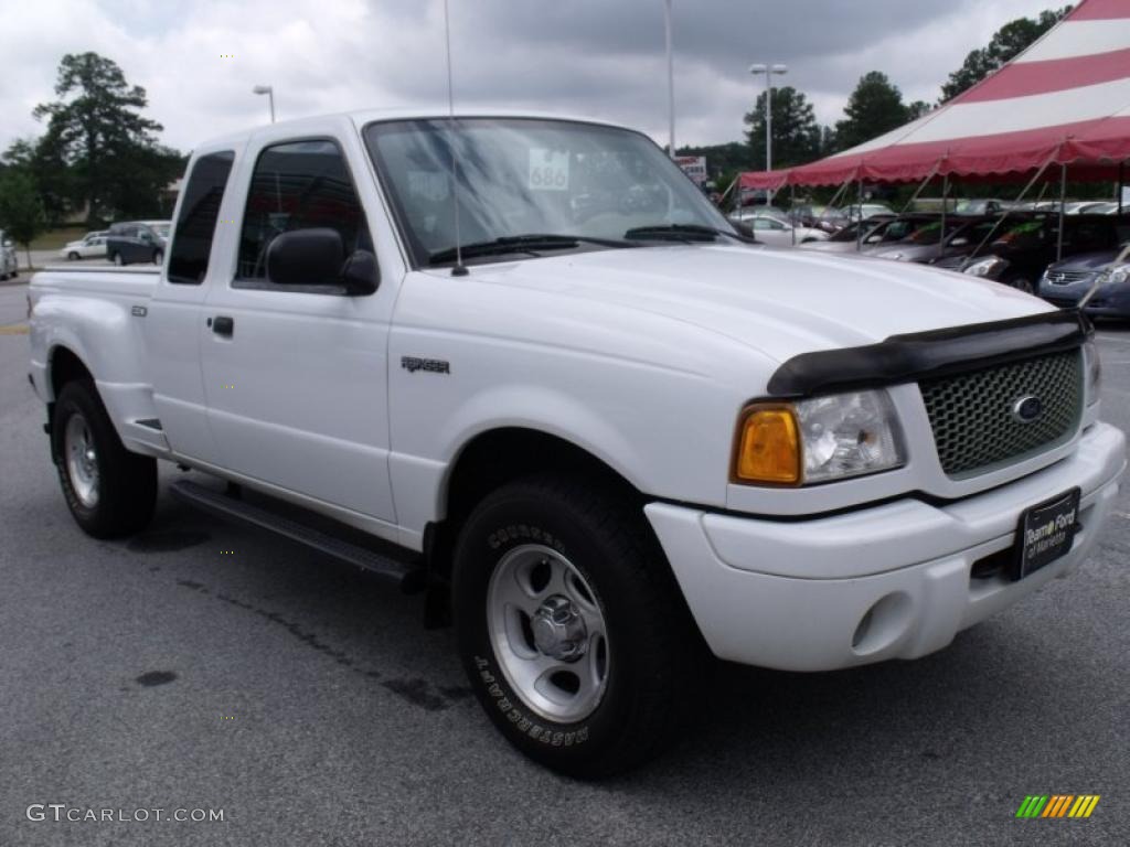 2001 Ranger Edge SuperCab 4x4 - Oxford White / Medium Prairie Tan photo #7