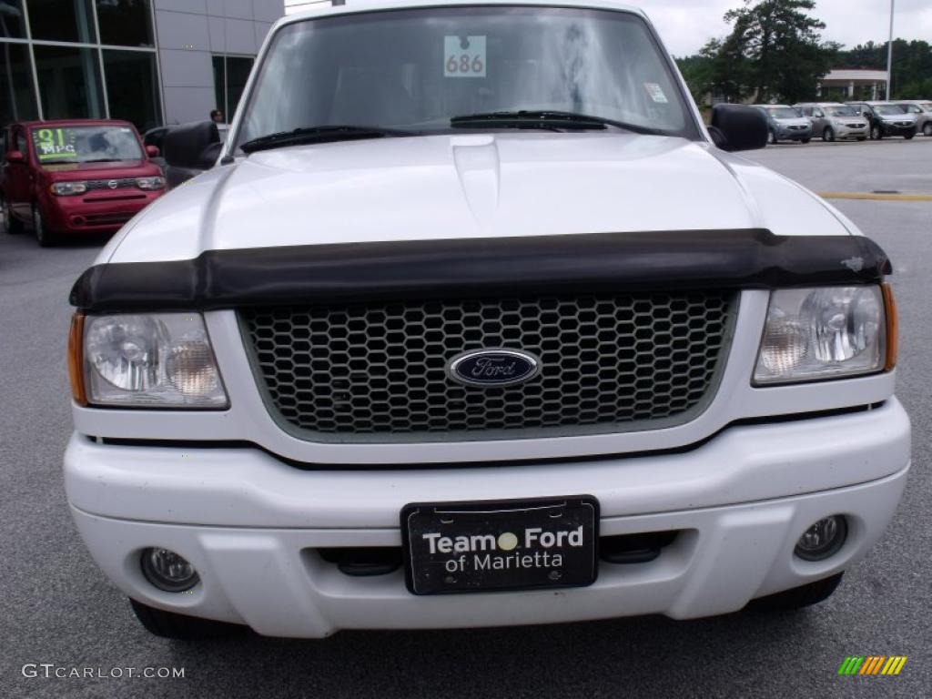 2001 Ranger Edge SuperCab 4x4 - Oxford White / Medium Prairie Tan photo #8