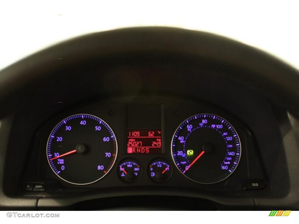 2009 Volkswagen Jetta SE SportWagen Gauges Photo #49896737