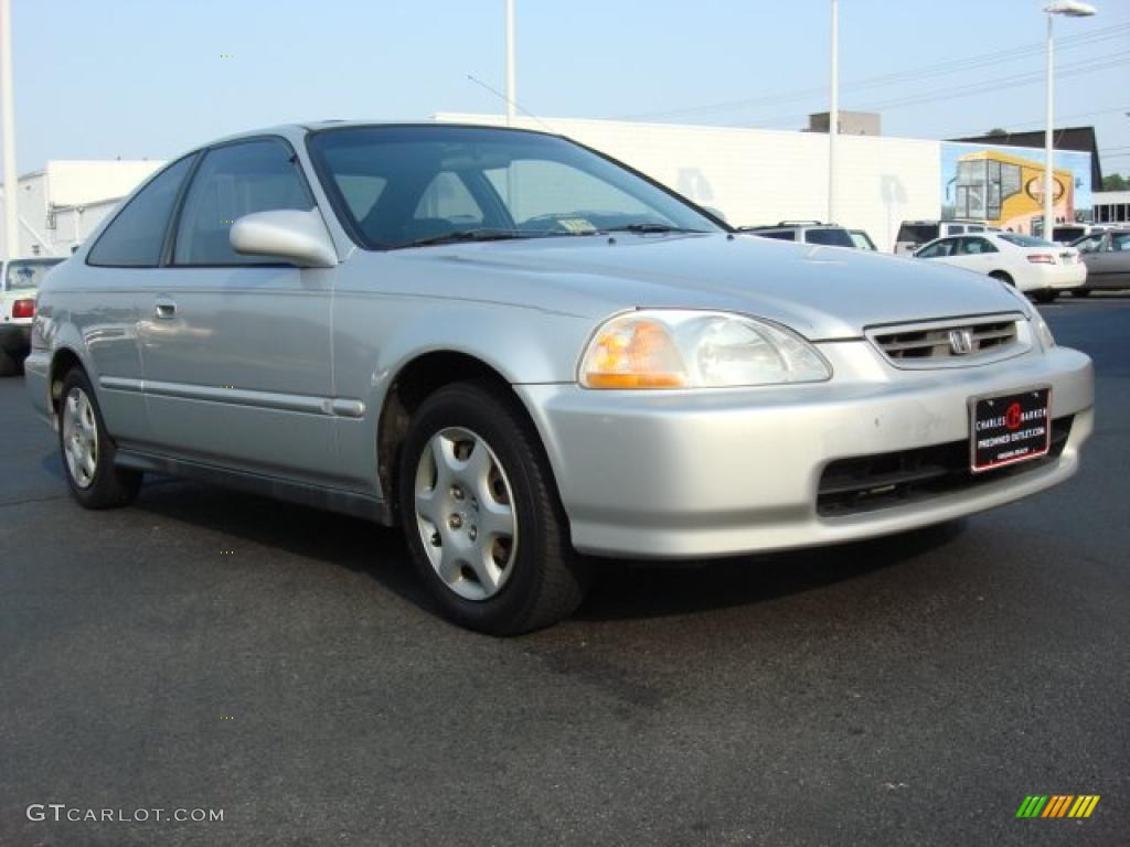 1998 Civic EX Coupe - Vogue Silver Metallic / Gray photo #1