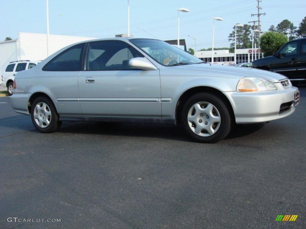 1998 Civic EX Coupe - Vogue Silver Metallic / Gray photo #2