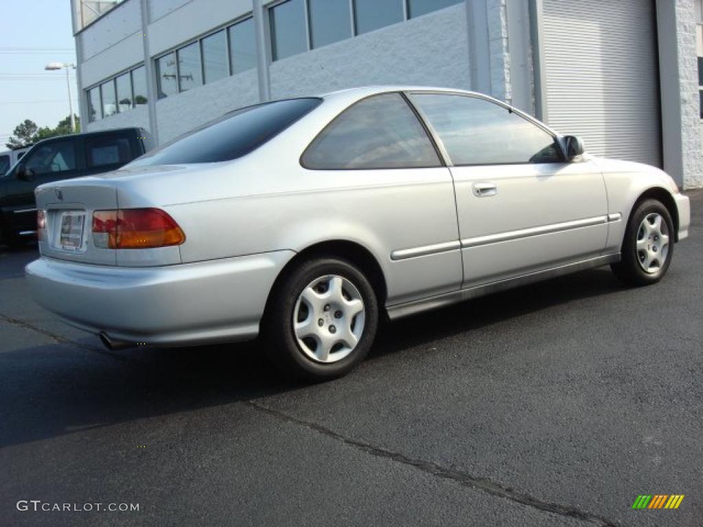 1998 Civic EX Coupe - Vogue Silver Metallic / Gray photo #4