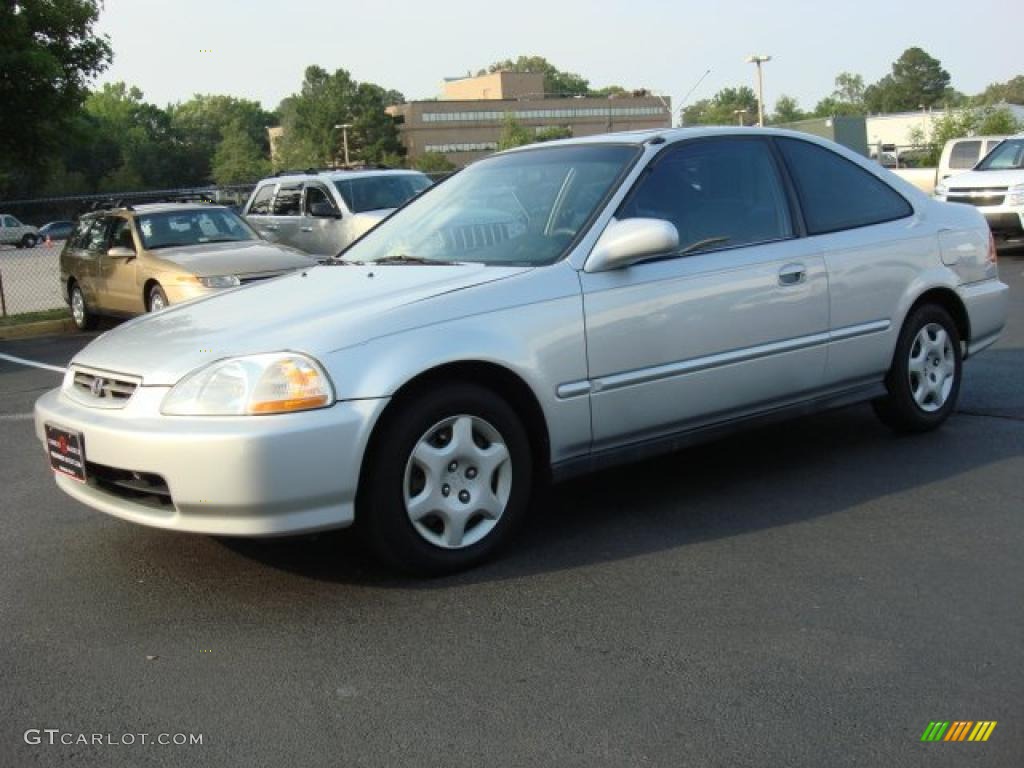 1998 Civic EX Coupe - Vogue Silver Metallic / Gray photo #7