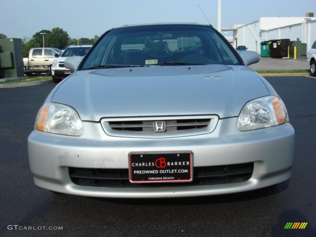 1998 Civic EX Coupe - Vogue Silver Metallic / Gray photo #8
