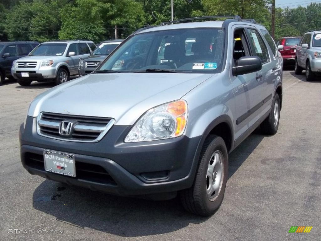 2002 CR-V LX 4WD - Satin Silver Metallic / Black photo #4