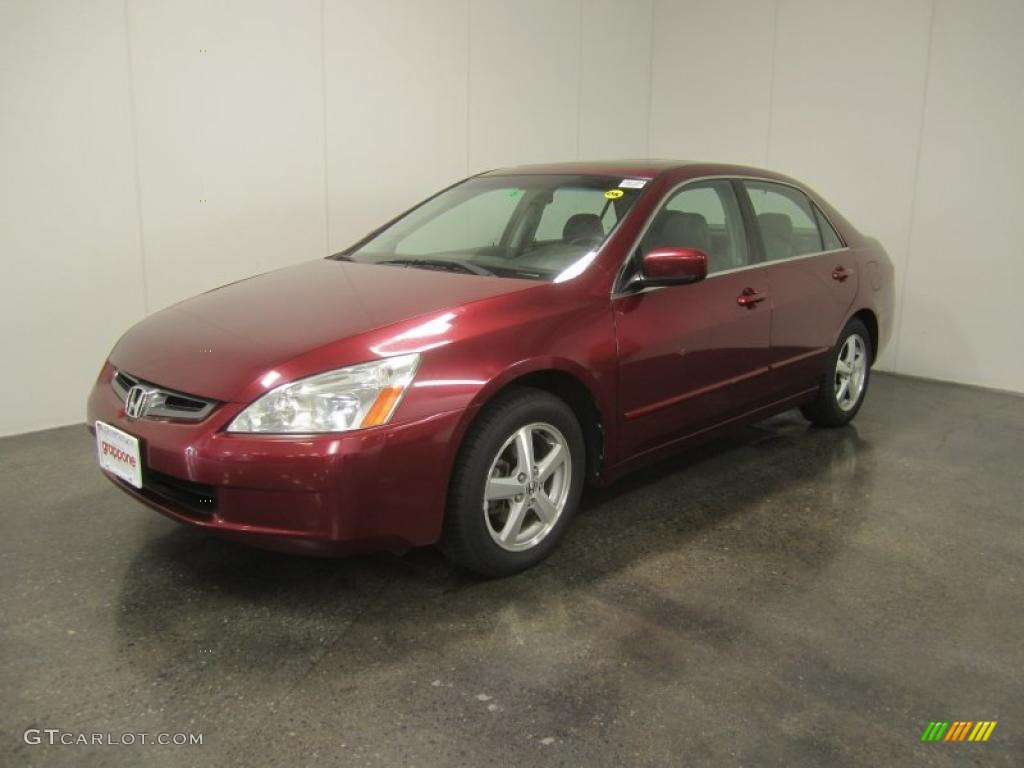 2005 Accord EX-L Sedan - Redondo Red Pearl / Gray photo #1