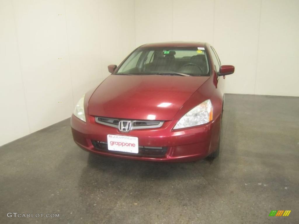 2005 Accord EX-L Sedan - Redondo Red Pearl / Gray photo #2