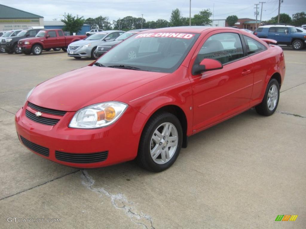 2007 Cobalt LT Coupe - Victory Red / Neutral Beige photo #3