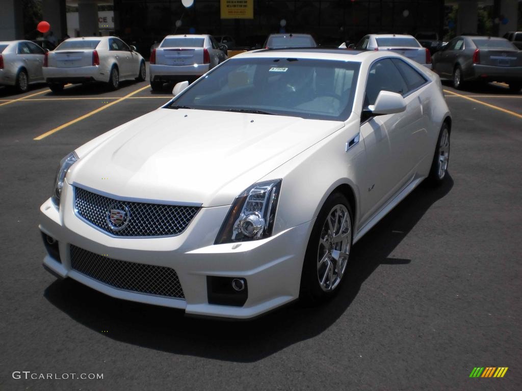 White Diamond Tricoat 2011 Cadillac CTS -V Coupe Exterior Photo #49904318