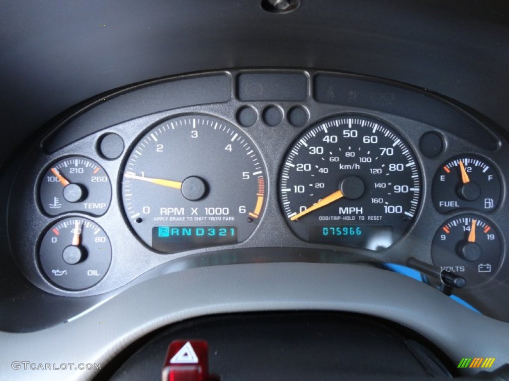 2003 Chevrolet S10 LS Extended Cab Gauges Photo #49905480