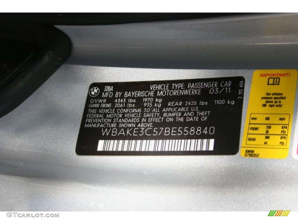 2011 3 Series 328i Coupe - Titanium Silver Metallic / Gray Dakota Leather photo #6