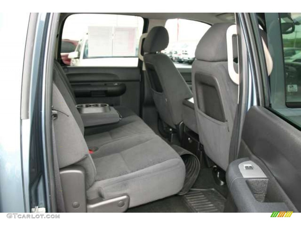 Ebony Interior 2008 Chevrolet Silverado 1500 LT Crew Cab 4x4 Photo #49905660