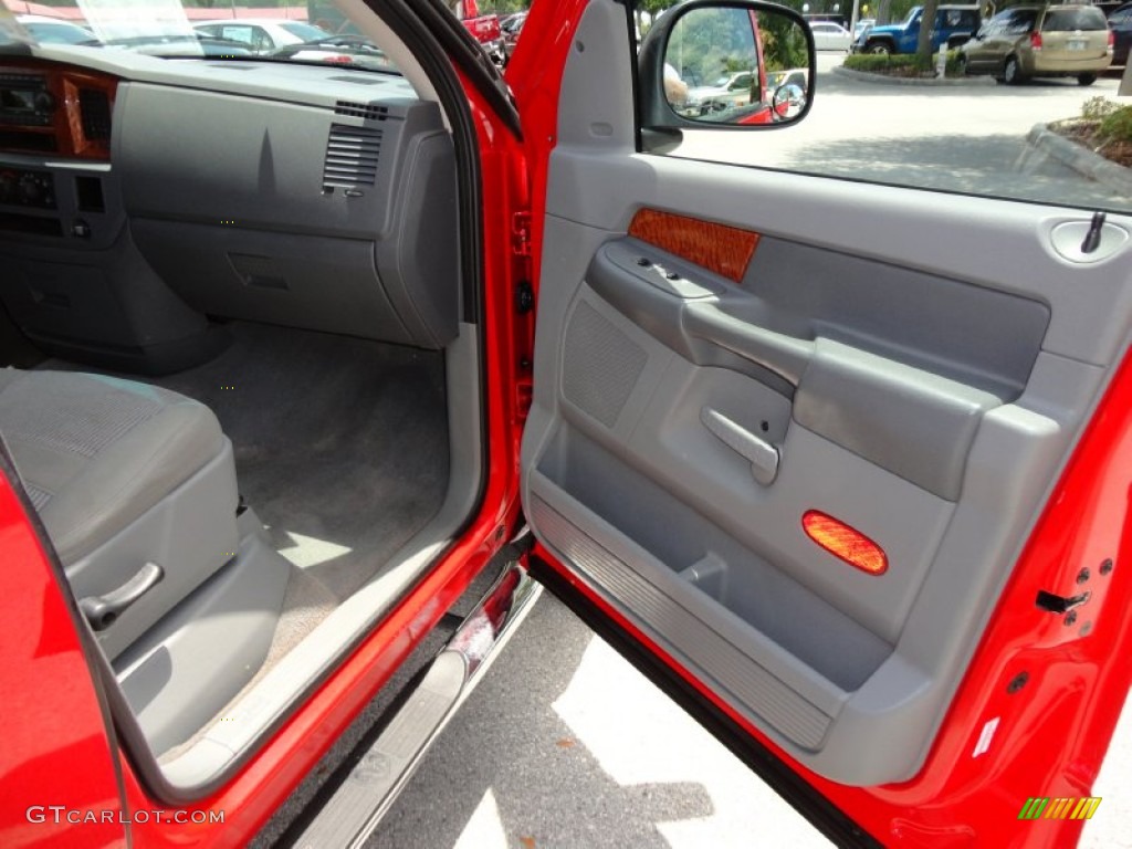 2006 Ram 1500 SLT Quad Cab - Flame Red / Medium Slate Gray photo #16