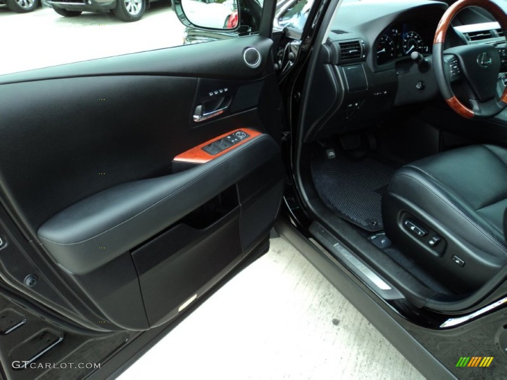 Black/Brown Walnut Interior 2010 Lexus RX 350 Photo #49907472