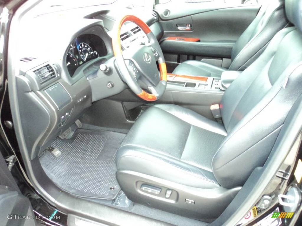 Black/Brown Walnut Interior 2010 Lexus RX 350 Photo #49907484