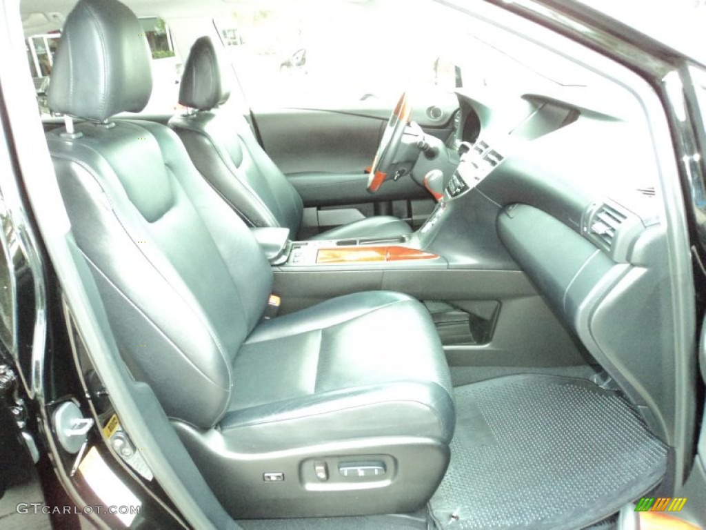 Black/Brown Walnut Interior 2010 Lexus RX 350 Photo #49907508