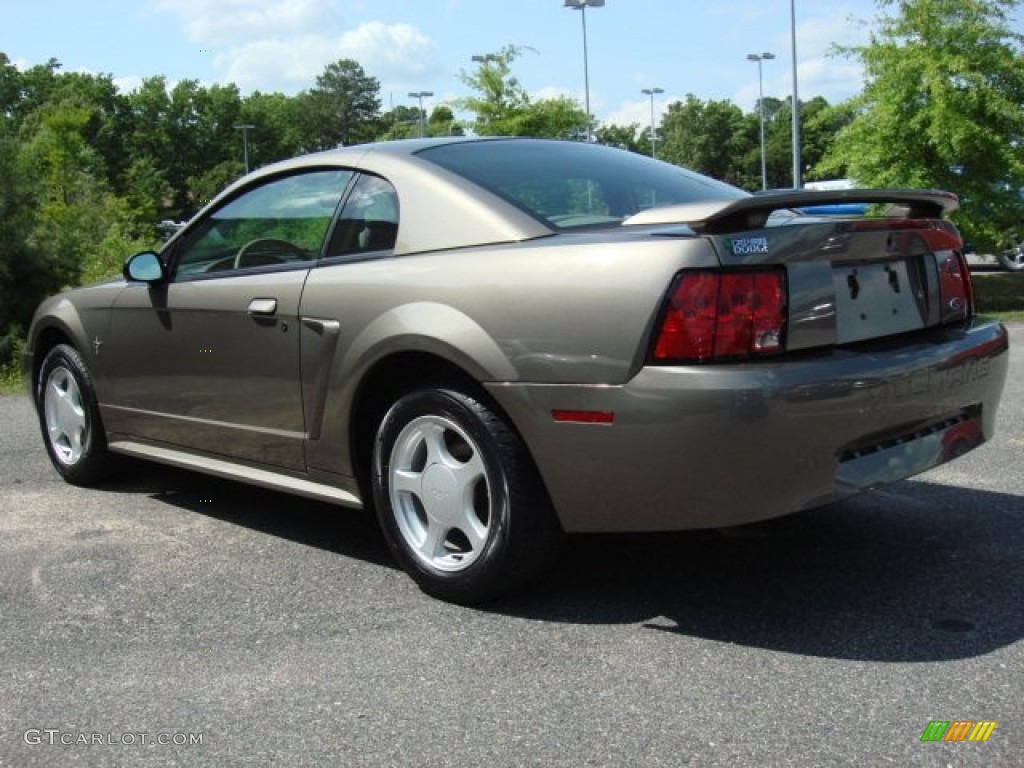 2002 Mustang V6 Coupe - Mineral Grey Metallic / Medium Parchment photo #4