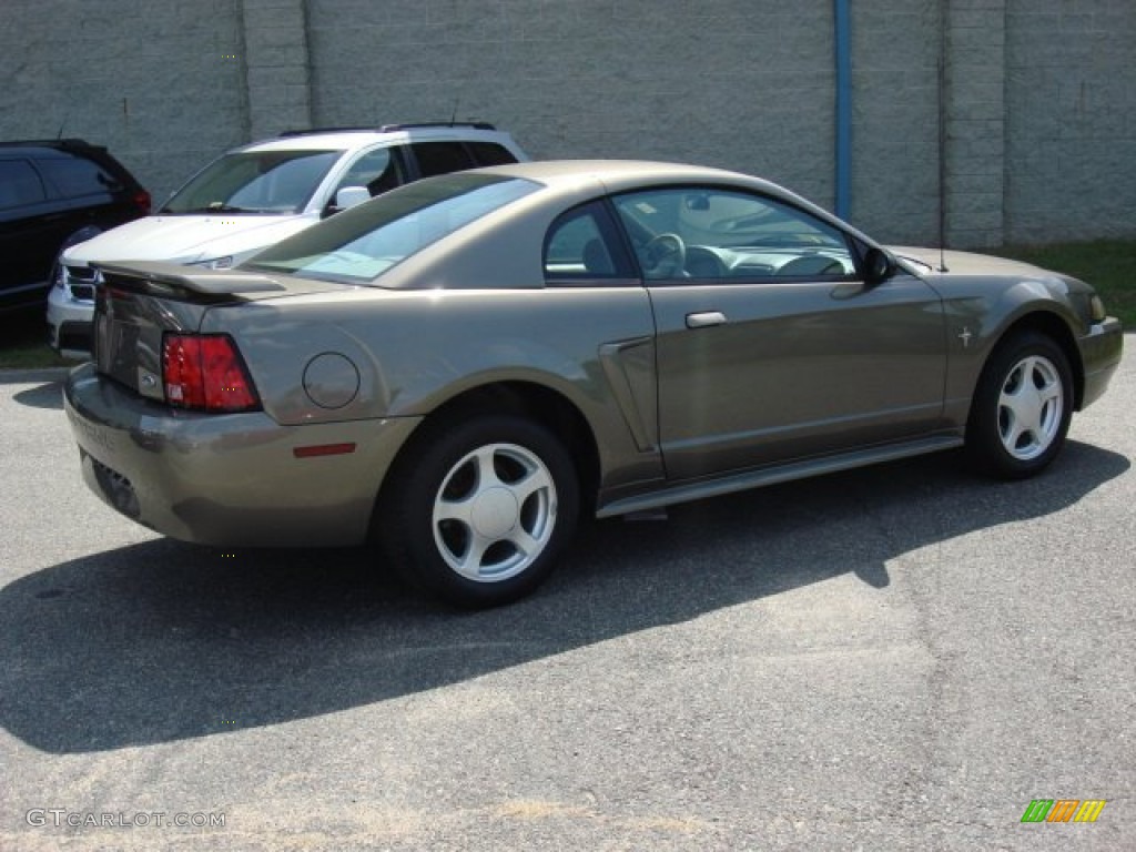 2002 Mustang V6 Coupe - Mineral Grey Metallic / Medium Parchment photo #5